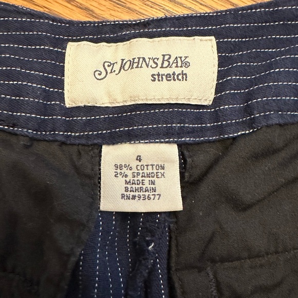 Pinstripe Denim Capris - Picture 3 of 3